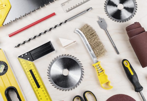 top-view-wood-tools-desk top-view-wood-tools-desk