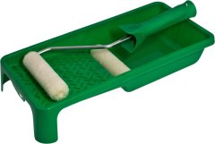 Zestaw malarski: kuweta (150x290)+rękojeść (6/100)+velur (100mm)x2 NITRO STALCO S-38909