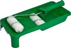 Zestaw malarski: kuweta (150x290)+rękojeść (6/100)+zielona nić (100mm)x2 ACRYL STALCO S-38911