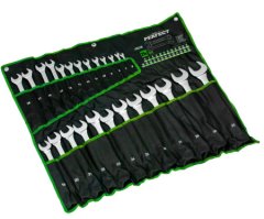 Klucze płasko - oczkowe 6-32mm 12elem. polerowane STALCO PERFECT S-76753