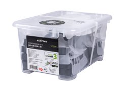 Zestaw system No 3 klips/klin do fugi 1mm opakowanie box 50/50szt. STALCO PERFECT S-75230