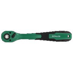 Grzechotka odgięta z powłoką kompozytową 1/2” 72 zęby 250mm STALCO S-54045