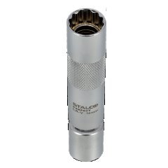 Nasadka do świec dwunastokątna magnetyczna z przegubem 3/8” 14mm CrV STALCO PERFECT S-85567