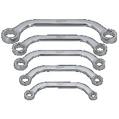 Zestaw kluczy oczkowych typu C 5elem. CrV STALCO PERFECT S-76896