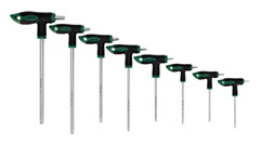 Klucze trzpieniowe dwustronne TORX S2 8 elem. T10, T15, T20, T25, T30, T40,T45, T50 STALCO S-56250