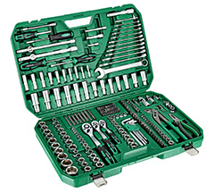 Zestaw kluczy nasadowych i narzędzi 1/4”+3/8”+1/2” 237 elem. opakowanie BMC STALCO S011100237