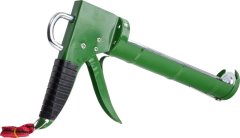 Wyciskacz do mas silikonowych 230mm ZIELONY rynnowy STALCO S-37005